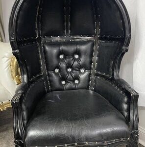 Kids Black Dome Chair