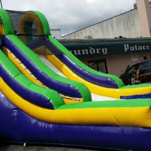 15FT Purple Yellow and Green Water Slide - Image 3