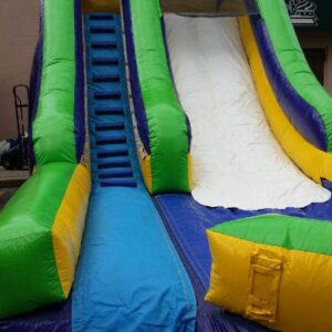 15FT Purple Yellow and Green Water Slide - Image 2