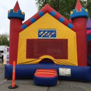 Red, Blue & Yellow Castle Bounce House - Image 2