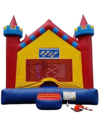 Red, Blue & Yellow Castle Bounce House