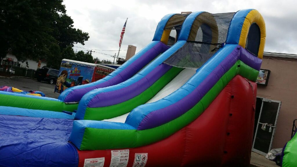 15FT Red Blue and Green Water Slide