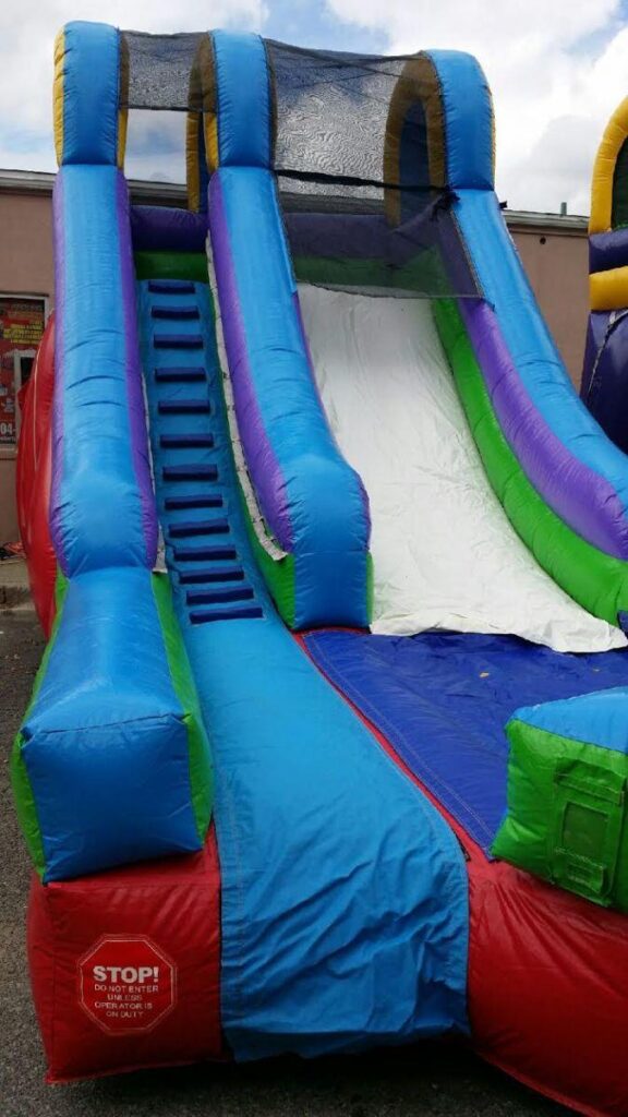 15FT Red Blue and Green Water Slide