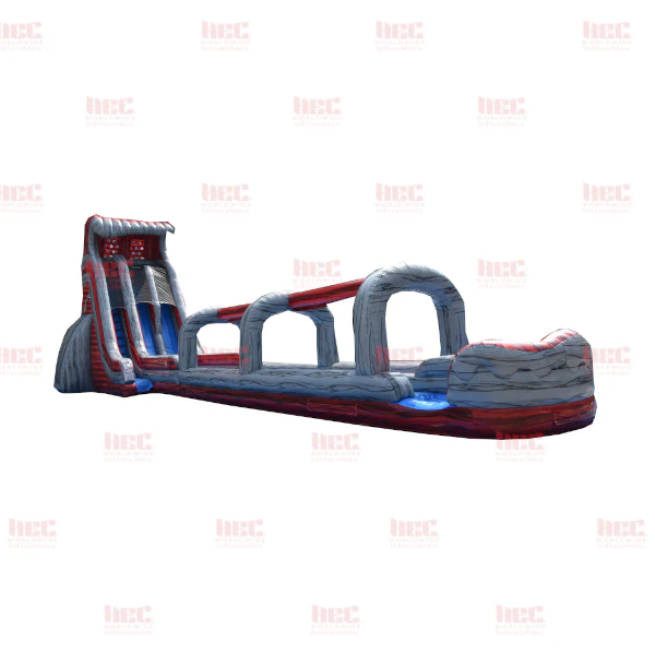 27' Lava Dual Lane Slide with Slip and Slide