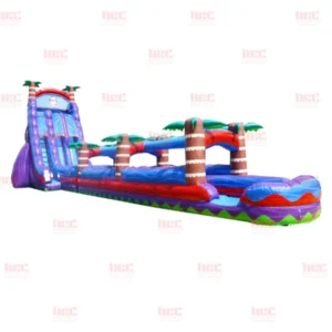 27' Tropical Dual Lane Slide with Slip and Slide
