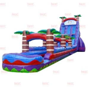 27' Tropical Dual Lane Slide with Slip and Slide - Image 3