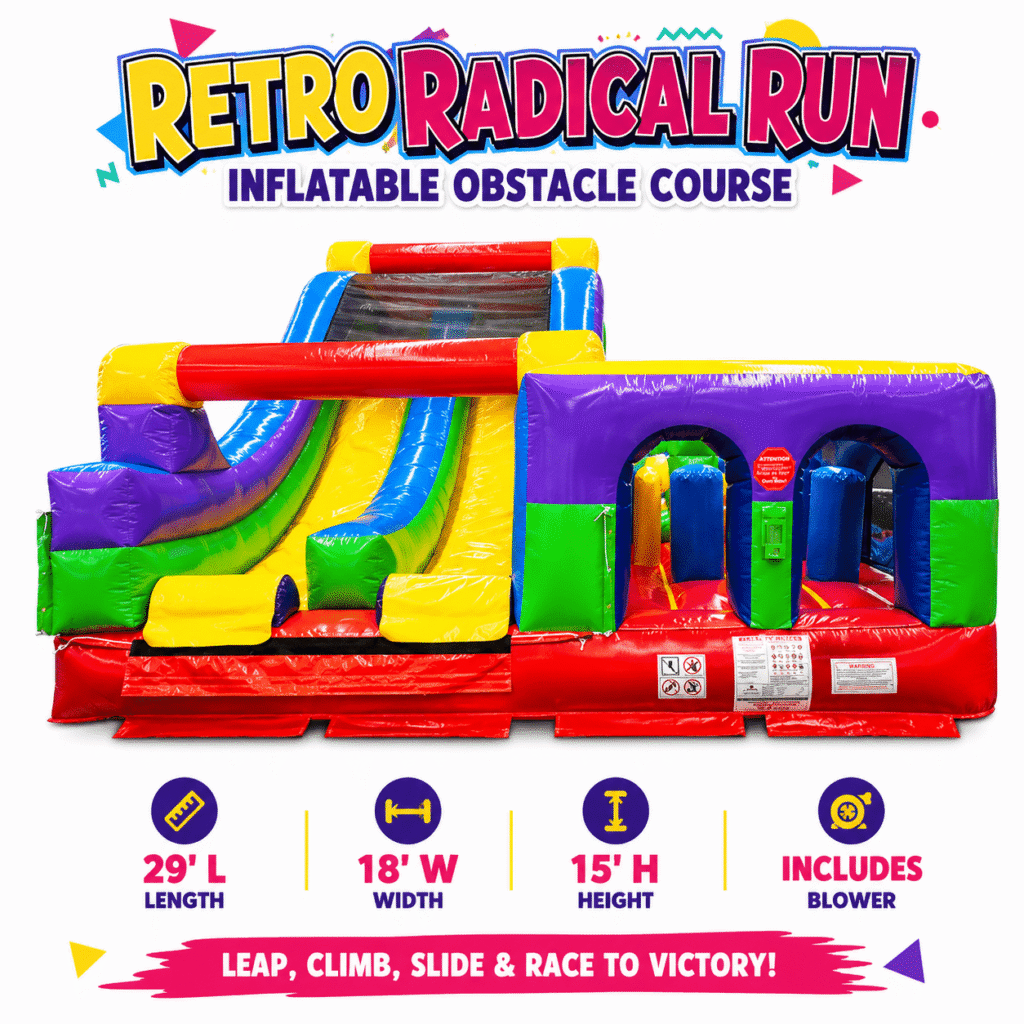 Retro Radical Obstacle Course